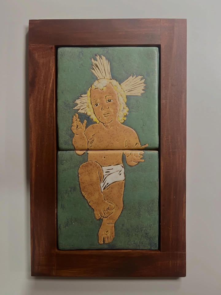 Jesus baby tile